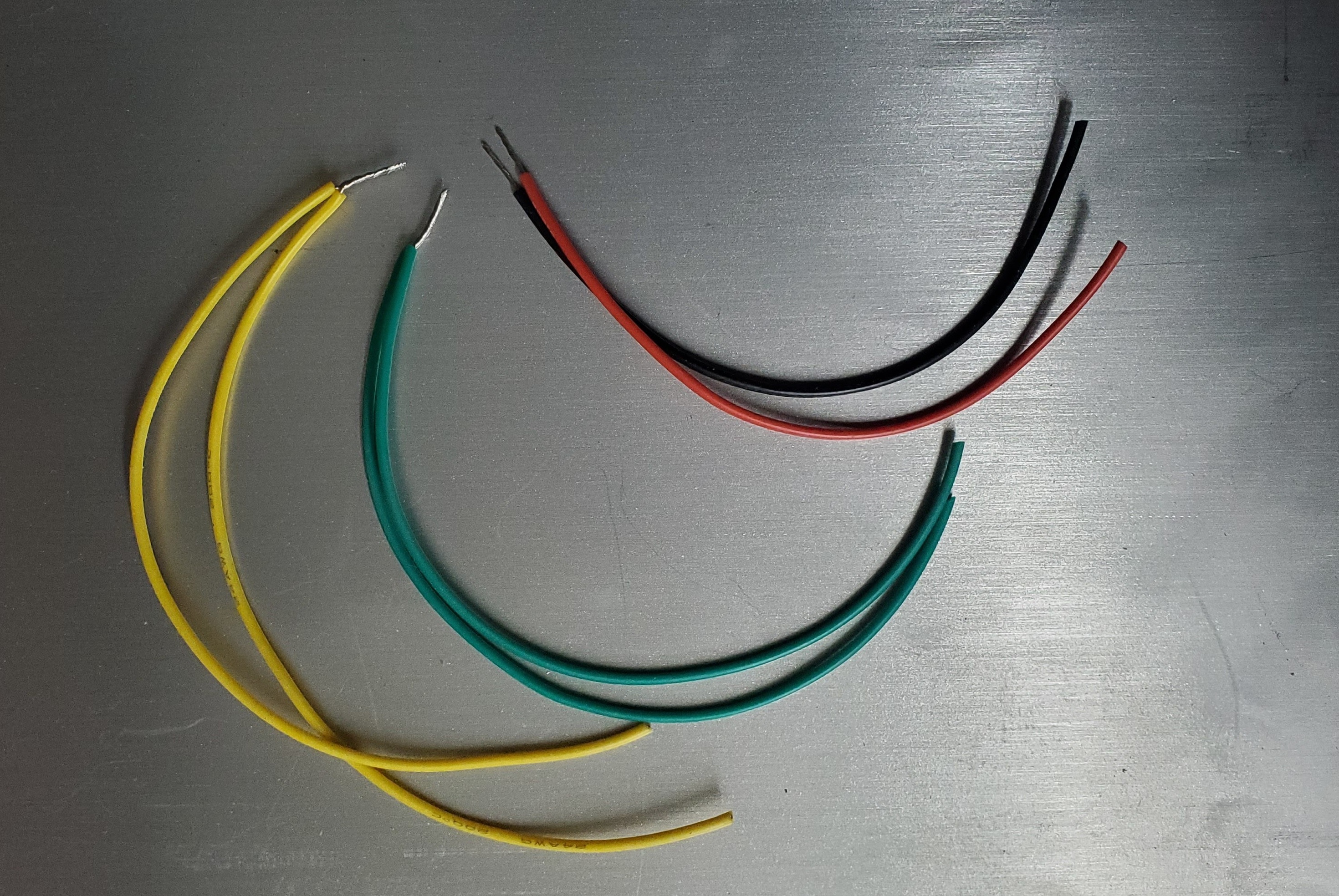 Wires with ends twisted